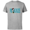 thumbnail image 1 of Disney Mickey and Friends Minnie Mouse Lettering Classic - Short Sleeve Cotton T-Shirt for Adults - Customized-Athletic Heather, 1 of 5