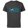 thumbnail image 1 of Disney Mickey and Friends Minnie Mouse Lettering Classic - Short Sleeve Cotton T-Shirt for Adults - Customized-Charcoal, 1 of 5
