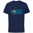 thumbnail image 1 of Disney Mickey and Friends Minnie Mouse Lettering Classic - Short Sleeve Cotton T-Shirt for Adults - Customized-Navy, 1 of 5