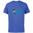 thumbnail image 1 of Disney Mickey and Friends Minnie Mouse Lettering Classic - Short Sleeve Cotton T-Shirt for Adults - Customized-Royal Heather, 1 of 5