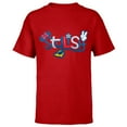 thumbnail image 1 of Disney Mickey and Friends Minnie Mouse Stylish - Short Sleeve T-Shirt for Kids - Customized-Red, 1 of 5