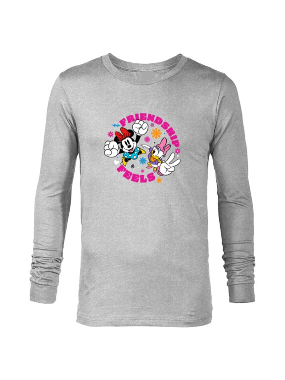Mickey and Friends Minnie and Daisy Friendship Feels - Long Sleeve T-Shirt for Men - Customized-Athletic Heather