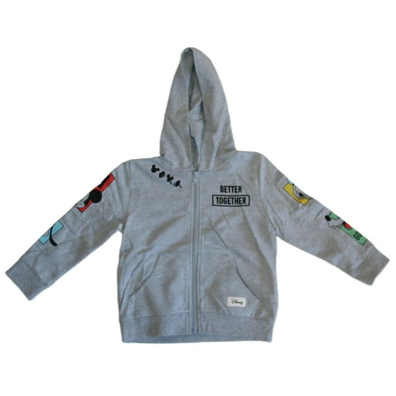Disney Mickey and Friends Patchwork Toddler Hooded Jacket (3T)
