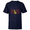 thumbnail image 1 of Disney Mickey and Friends Pluto Lettering Classic - Short Sleeve T-Shirt for Kids – Customized-Navy, 1 of 5