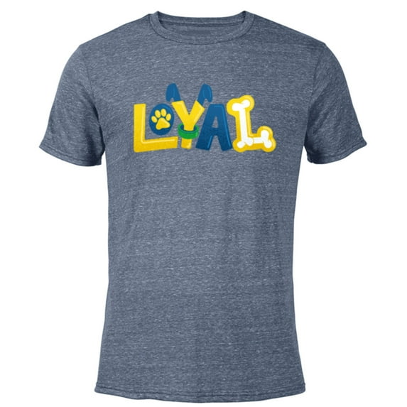 Disney Mickey and Friends Pluto Loyal - Short Sleeve Blended T-Shirt for Adults - Customized-Navy Heather