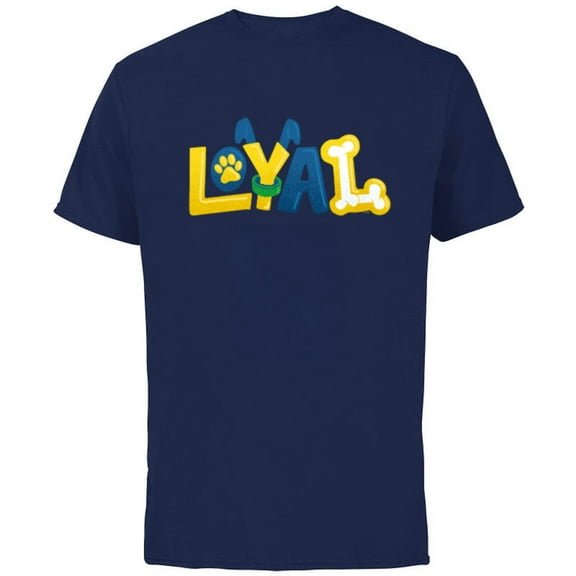 Disney Mickey and Friends Pluto Loyal - Short Sleeve Cotton T-Shirt for Adults - Customized-Navy