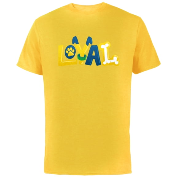 Disney Mickey and Friends Pluto Loyal - Short Sleeve Cotton T-Shirt for Adults - Customized-Yellow