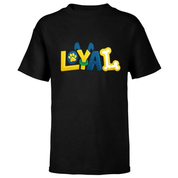 Disney Mickey and Friends Pluto Loyal - Short Sleeve T-Shirt for Kids - Customized-Black