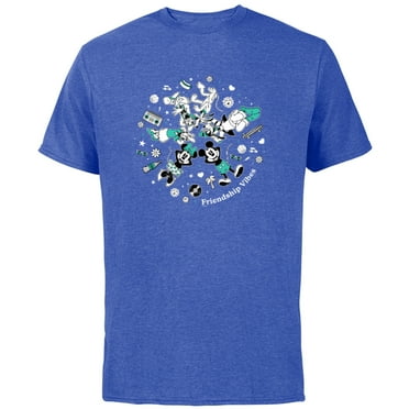 Disney Mickey and Friends Retro Friendship Vibes - Short Sleeve Cotton T-Shirt for Adults - Customized-Royal Heather