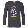 thumbnail image 1 of Disney Mickey and Friends Whimsical It’s My Birthday - Long Sleeve T-Shirt for Men - Customized-Charcoal Heather, 1 of 5