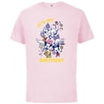 thumbnail image 1 of Disney Mickey and Friends Whimsical It’s My Birthday - Short Sleeve Cotton T-Shirt for Adults - Customized-Soft Pink, 1 of 5