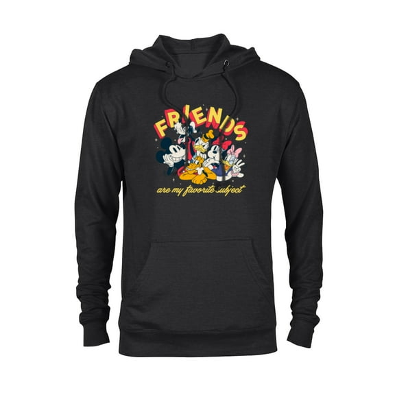 Disney Mickey and Friends are My Favorite Subject - Pullover Hoodie for Adults - Customized-Black