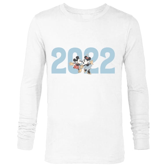 Disney Mickey and Minnie 2022 New Year’s Eve - Long Sleeve T-Shirt for Men – Customized-White