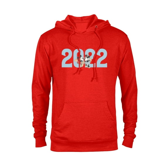 Disney Mickey and Minnie 2022 New Year’s Eve - Pullover Hoodie for Adults – Customized-Red Heather