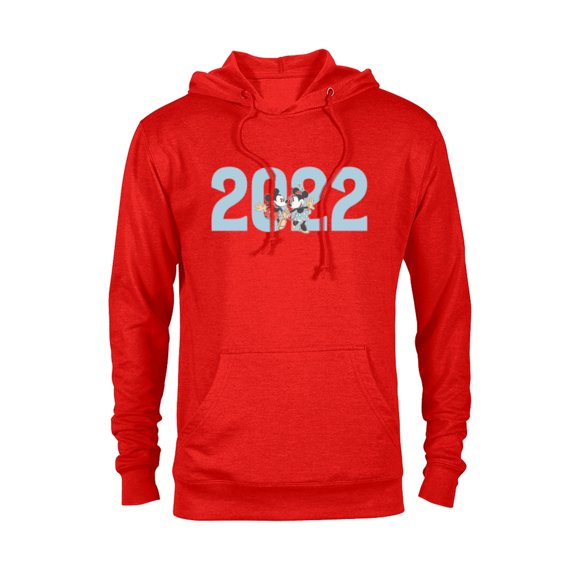 Disney Mickey and Minnie 2022 New Year’s Eve - Pullover Hoodie for Adults – Customized-Red Heather