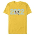 thumbnail image 1 of Disney Mickey and Minnie 2022 New Year’s Eve - Short Sleeve Blended T-Shirt for Adults – Customized-Yellow, 1 of 5