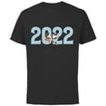thumbnail image 1 of Disney Mickey and Minnie 2022 New Year’s Eve - Short Sleeve Cotton T-Shirt for Adults - Customized-Black, 1 of 5