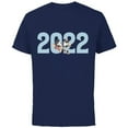 thumbnail image 1 of Disney Mickey and Minnie 2022 New Year’s Eve - Short Sleeve Cotton T-Shirt for Adults - Customized-Navy, 1 of 5