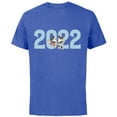 thumbnail image 1 of Disney Mickey and Minnie 2022 New Year’s Eve - Short Sleeve Cotton T-Shirt for Adults - Customized-Royal Heather, 1 of 5