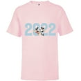 thumbnail image 1 of Disney Mickey and Minnie 2022 New Year’s Eve - Short Sleeve T-Shirt for Kids – Customized-Soft Pink, 1 of 5