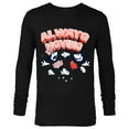 thumbnail image 1 of Disney Mickey and Minnie Always Moving Retro - Long Sleeve T-Shirt for Men - Customized-Black, 1 of 5