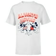 thumbnail image 1 of Disney Mickey and Minnie Always Moving Retro - Short Sleeve T-Shirt for Kids - Customized-White, 1 of 5