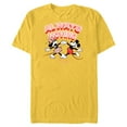 thumbnail image 1 of Disney Mickey and Minnie Always Moving - Short Sleeve Blended T-Shirt for Adults - Customized-Yellow, 1 of 5