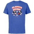 thumbnail image 1 of Disney Mickey and Minnie Always Moving - Short Sleeve Cotton T-Shirt for Adults - Customized-Royal Heather, 1 of 5