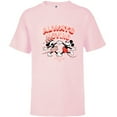 thumbnail image 1 of Disney Mickey and Minnie Always Moving - Short Sleeve T-Shirt for Kids - Customized-Soft Pink, 1 of 5