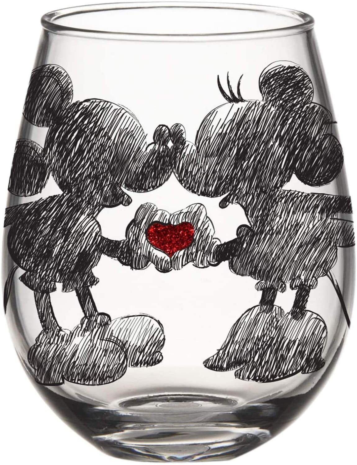 Peanuts 2-Piece Stemless Wine Glass Set