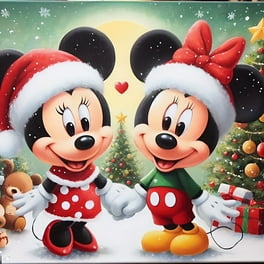 Disney Mickey and Minnie Diamond Painting Set - Christmas