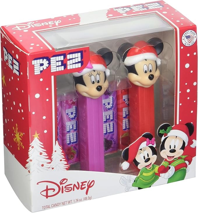 Disney Mickey and Minnie Mouse Christmas PEZ Dispenser