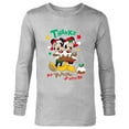 thumbnail image 1 of Disney Mickey and Minnie Mouse Christmas Pudding Up with Me - Long Sleeve T-Shirt for Men - Customized-Athletic Heather, 1 of 5