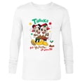 thumbnail image 1 of Disney Mickey and Minnie Mouse Christmas Pudding Up with Me - Long Sleeve T-Shirt for Men - Customized-White, 1 of 5