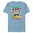 thumbnail image 1 of Disney Mickey and Minnie Mouse Christmas Pudding Up with Me - Short Sleeve Blended T-Shirt for Adults - Customized-Ocean Blue, 1 of 5