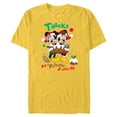 thumbnail image 1 of Disney Mickey and Minnie Mouse Christmas Pudding Up with Me - Short Sleeve Blended T-Shirt for Adults - Customized-Yellow, 1 of 5