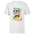 thumbnail image 1 of Disney Mickey and Minnie Mouse Christmas Pudding Up with Me - Short Sleeve T-Shirt for Kids - Customized-White, 1 of 5