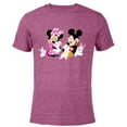 thumbnail image 1 of Disney Mickey and Minnie Mouse Easter Bunnies - Short Sleeve Blended T-Shirt for Adults - Customized-Purple, 1 of 5