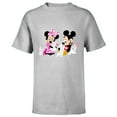 thumbnail image 1 of Disney Mickey and Minnie Mouse Easter Bunnies - Short Sleeve T-Shirt for Kids - Customized-Athletic Heather, 1 of 5