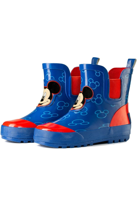 Mickey and Minnie Mouse Mid Height Easy Slip-on Waterproof Rubber Boots -Boys and Girls - Many Sizes