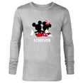thumbnail image 1 of Disney Mickey and Minnie Mouse Silhouettes Forever - Long Sleeve T-Shirt for Men -Customized-Athletic Heather, 1 of 5