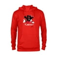 thumbnail image 1 of Disney Mickey and Minnie Mouse Silhouettes Forever - Pullover Hoodie for Adults -Customized-Red Heather, 1 of 5