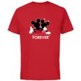 thumbnail image 1 of Disney Mickey and Minnie Mouse Silhouettes Forever - Short Sleeve Cotton T-Shirt for Adults -Customized-Red, 1 of 5