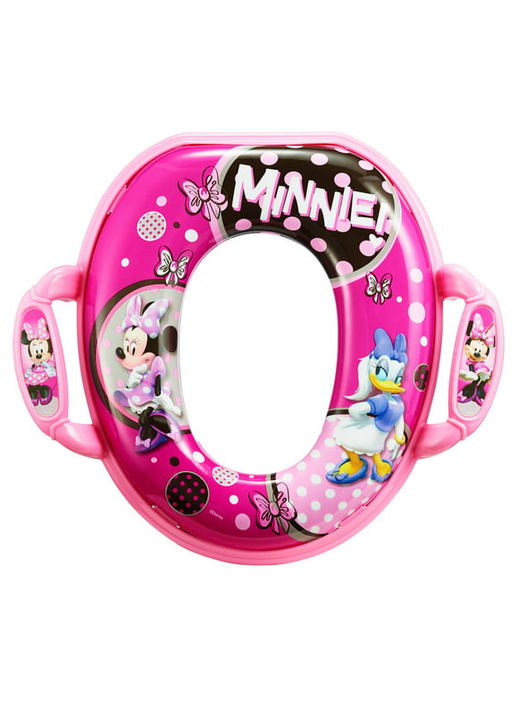 Disney Mickey and Minnie Mouse Soft Potty Seats with Handles, 18m+, Toddler