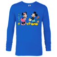 thumbnail image 1 of Disney Mickey and Minnie Mouse Springtime Easter - Long Sleeve T-Shirt for Men - Customized-Royal, 1 of 5