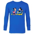 thumbnail image 1 of Disney Mickey and Minnie Mouse Springtime Easter - Long Sleeve T-Shirt for Men - Customized-Royal, 1 of 5