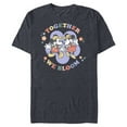 thumbnail image 1 of Disney Mickey and Minnie Mouse Together We Bloom Springtime - Short Sleeve Blended T-Shirt for Adults - Customized-Navy Heather, 1 of 5
