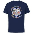 thumbnail image 1 of Disney Mickey and Minnie Mouse Together We Bloom Springtime - Short Sleeve Cotton T-Shirt for Adults - Customized-Navy, 1 of 5