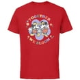 thumbnail image 1 of Disney Mickey and Minnie Mouse Together We Bloom Springtime - Short Sleeve Cotton T-Shirt for Adults - Customized-Red, 1 of 5