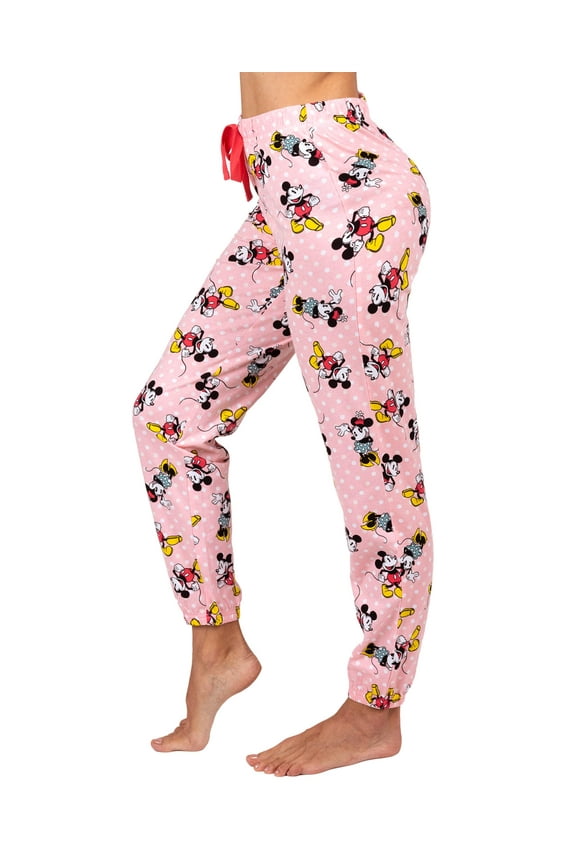Disney Mickey and Minnie Mouse Womens Cotton Pajama Pants, Sleepwear Bottoms, Mickey and Minnie, Size: XL, Mickey Mouse